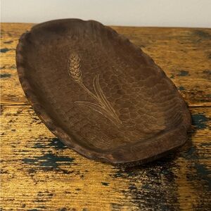 Handcrafted Brown Wooden Tray